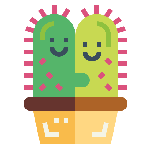 cactus Smalllikeart Flat icoon