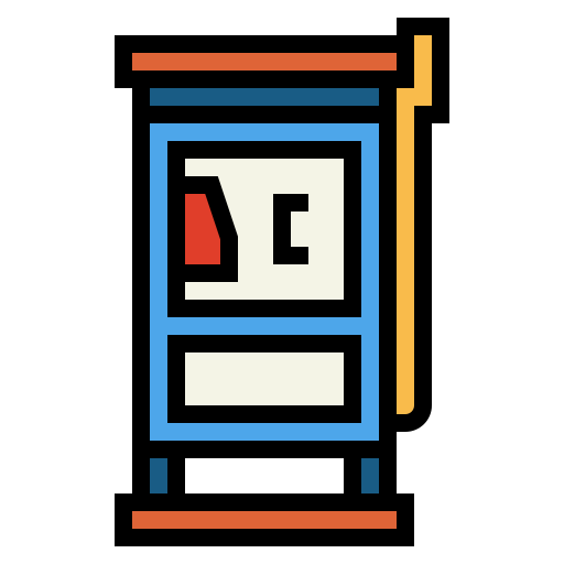 cabina telefónica Smalllikeart Lineal Color icono