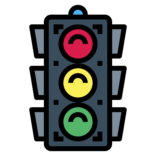 信号機 Smalllikeart Lineal Color icon