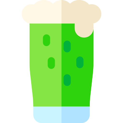 zielone piwo Basic Rounded Flat ikona