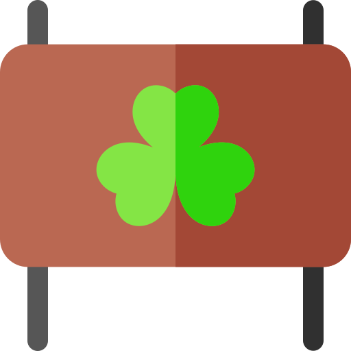 trébol Basic Rounded Flat icono