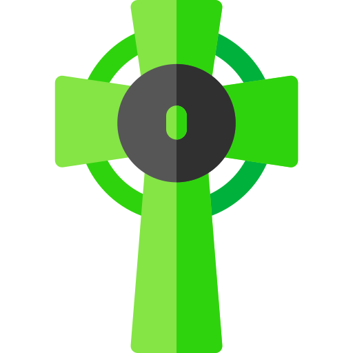 кельтский крест Basic Rounded Flat иконка