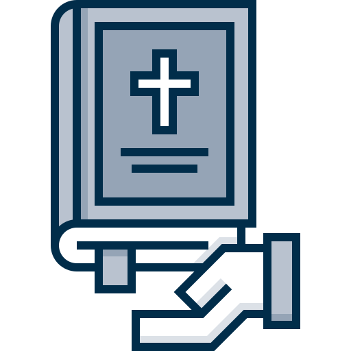 Библия Detailed Grey Lineal color иконка