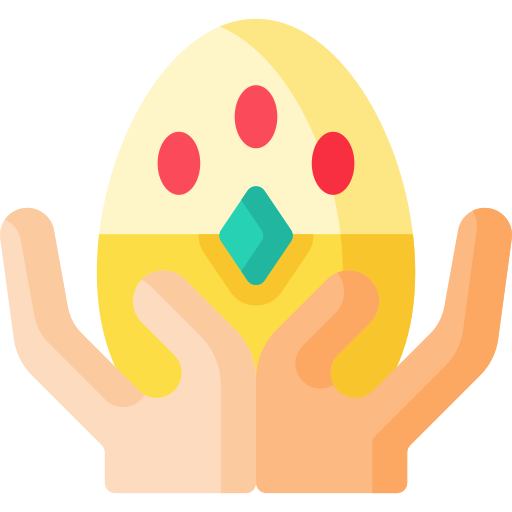 Golden egg Special Flat icon