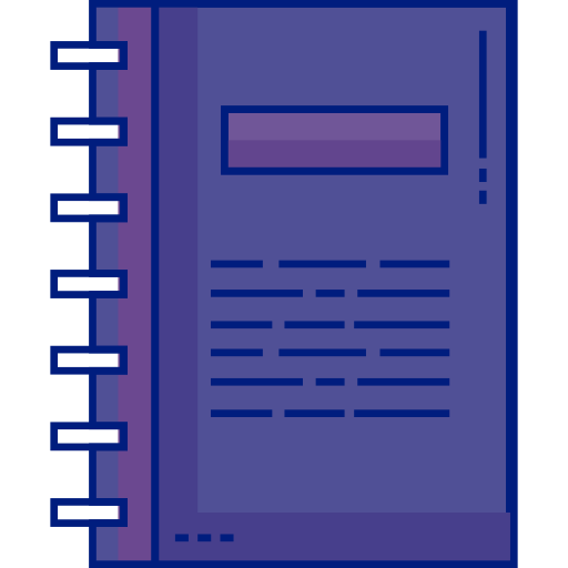 cuaderno Generic Outline Color icono