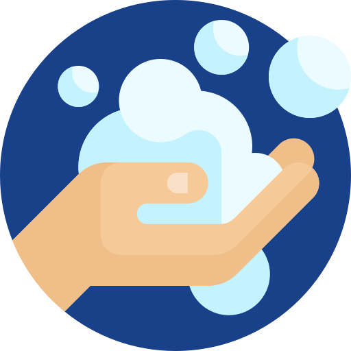 Washing hand Detailed Flat Circular Flat icon