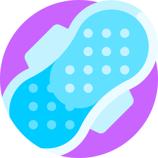 toalla sanitaria Detailed Flat Circular Flat icono