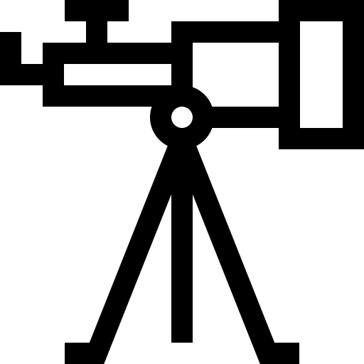 Telescope Basic Straight Lineal icon