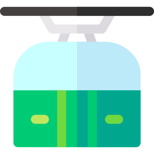 Cableway Basic Rounded Flat icon