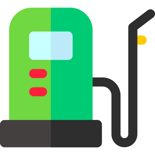 benzinpumpe Basic Rounded Flat icon