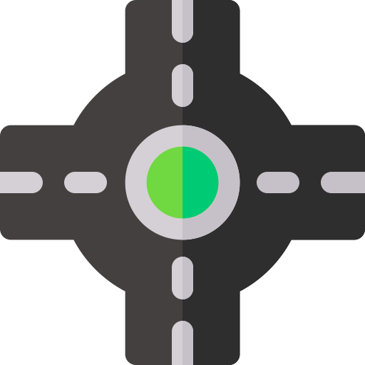 Roundabout Basic Rounded Flat icon