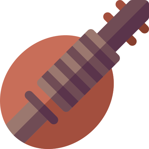 hurdy gurdy Basic Rounded Flat icono