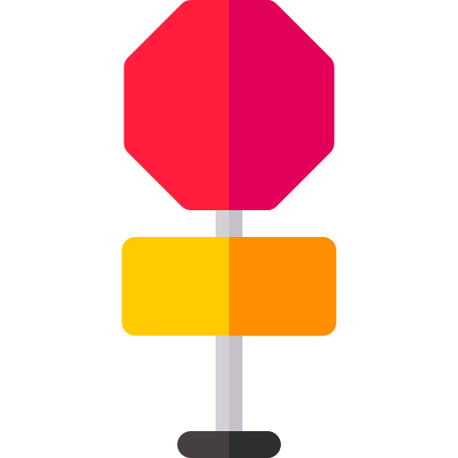 Traffic sign Basic Rounded Flat icon