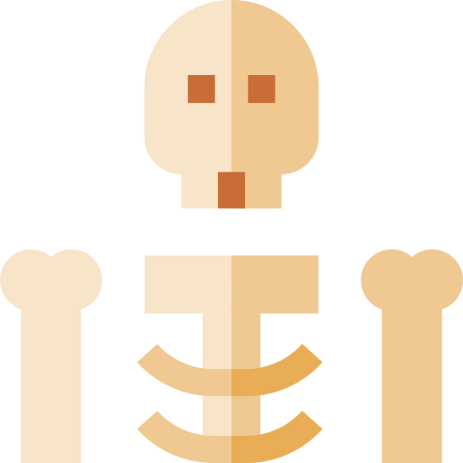 skelet Basic Straight Flat icoon