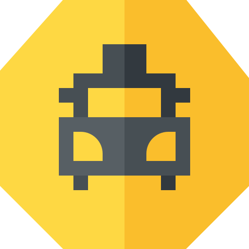 taksówki Basic Straight Flat ikona