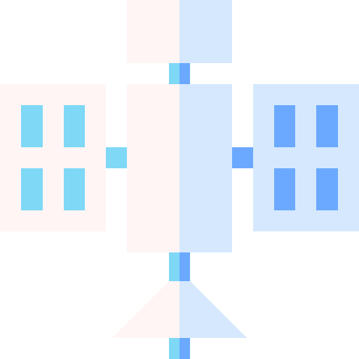 satellite Basic Straight Flat Icône