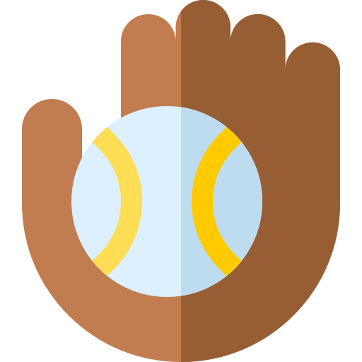 honkbalhandschoen Basic Rounded Flat icoon