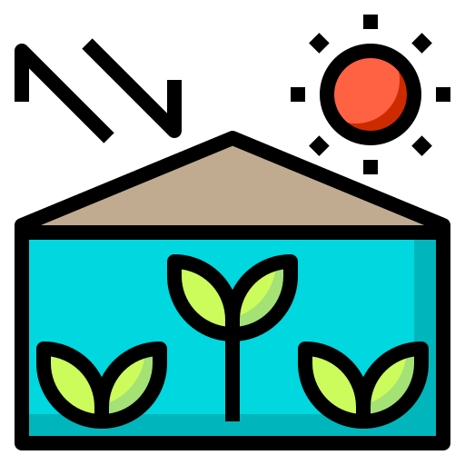 invernadero Phatplus Lineal Color icono