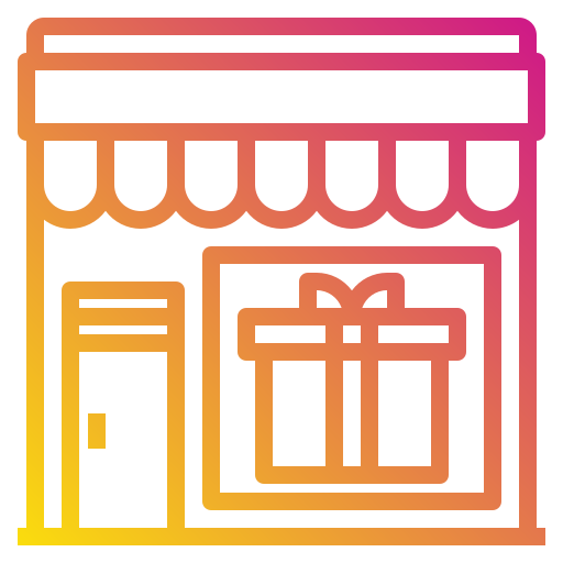 Gift shop Payungkead Gradient icon