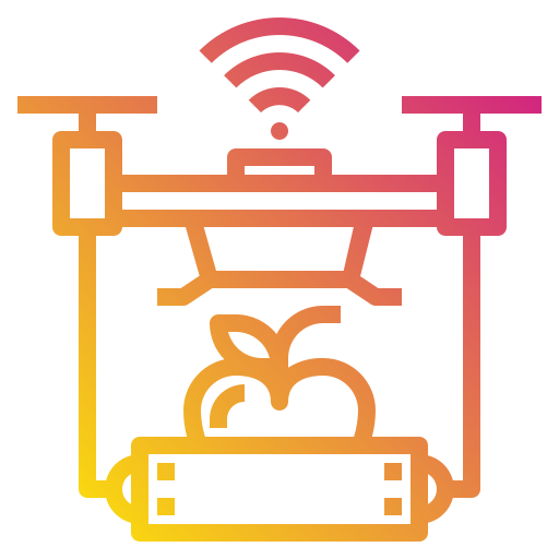 Drone Payungkead Gradient icon