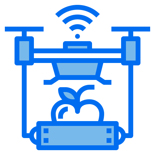 Drone Payungkead Blue icon