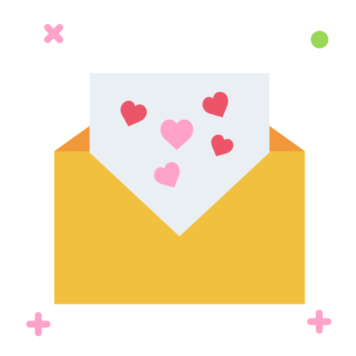 list miłosny Generic Flat ikona