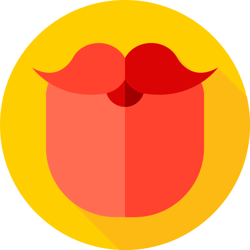 Beard Flat Circular Flat icon