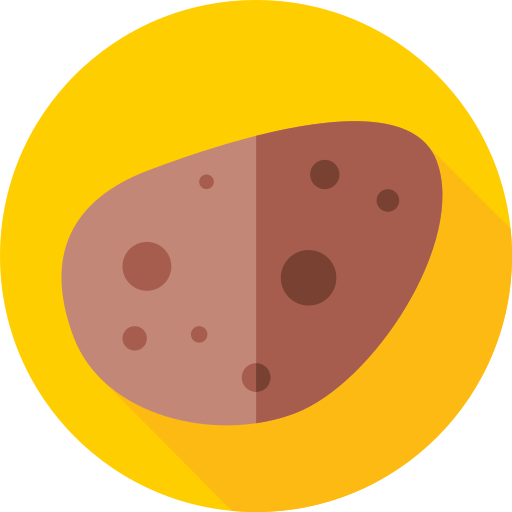 patate Flat Circular Flat Icône
