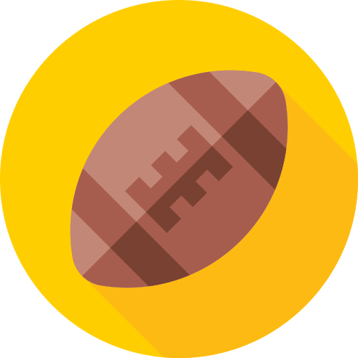 rugby Flat Circular Flat icoon