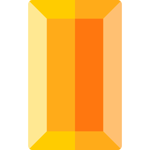 lingotto d'oro Basic Rounded Flat icona