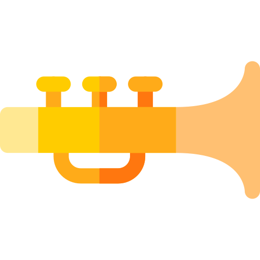 Trumpet Basic Rounded Flat icon