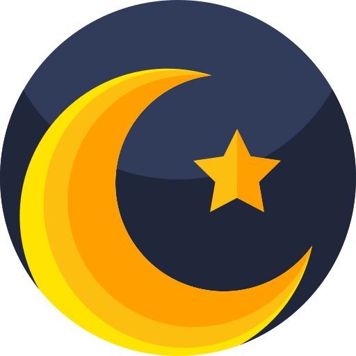 musulmán Geometric Flat Circular Flat icono