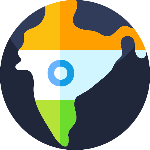 Índia Geometric Flat Circular Flat Ícone