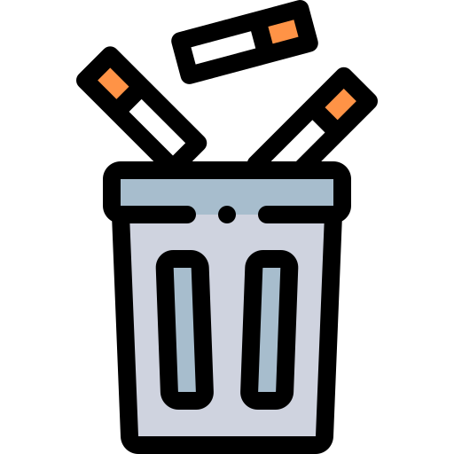 Trash can Detailed Rounded Lineal color icon