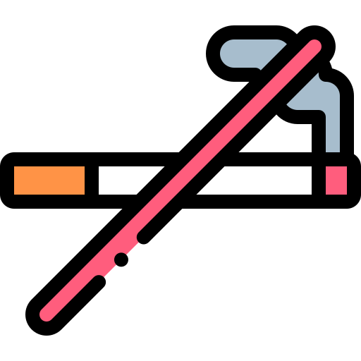 Quit smoking Detailed Rounded Lineal color icon