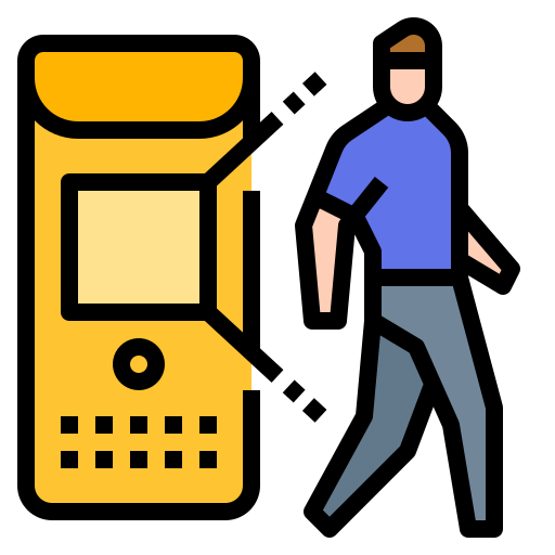 detector de movimiento Ultimatearm Lineal Color icono