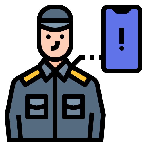 Security guard Ultimatearm Lineal Color icon
