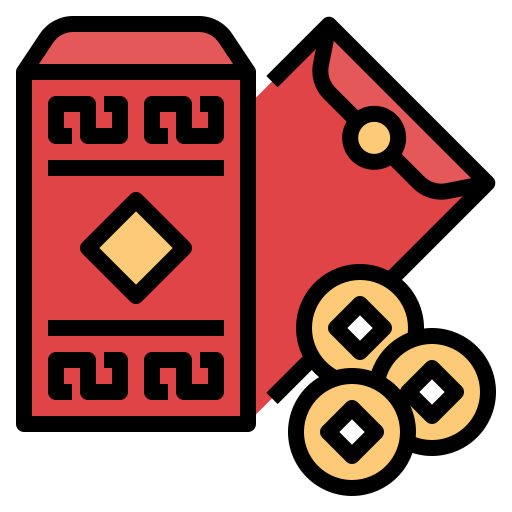 빨간 봉투 Ultimatearm Lineal Color icon