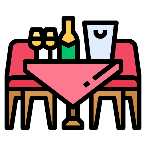 夕食のテーブル Ultimatearm Lineal Color icon