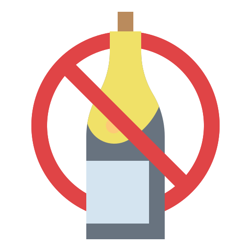 No alcohol Ultimatearm Flat icon