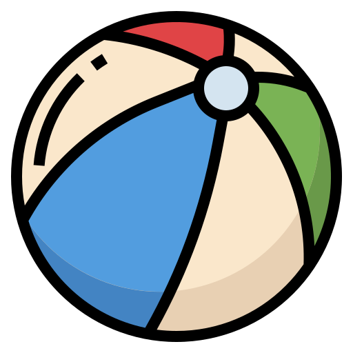 Beach ball Ultimatearm Lineal Color icon