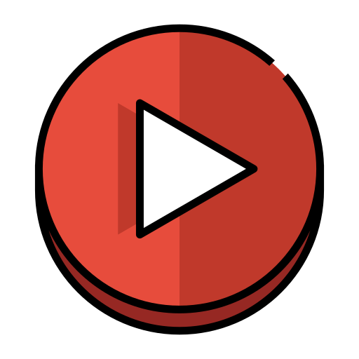 youtube Generic Outline Color icono