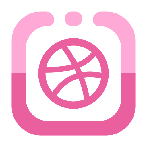 Dribbble Generic Flat icon