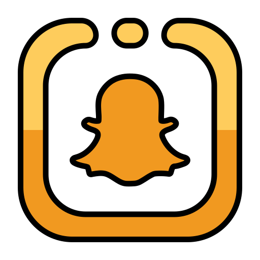 snapchat Generic Outline Color icon