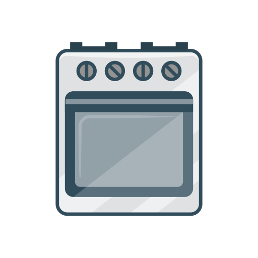 Oven Vector Stall Lineal Color icon