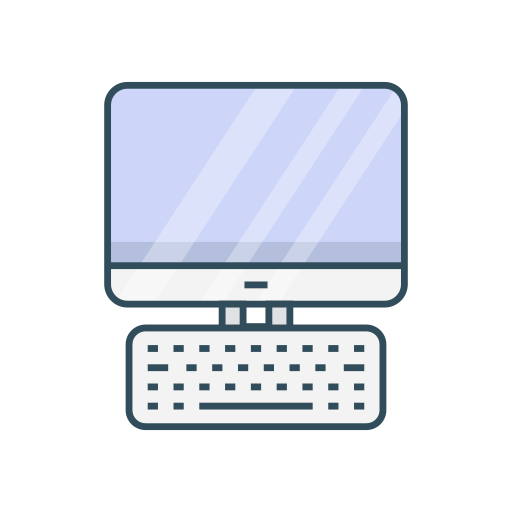 Monitor screen Vector Stall Lineal Color icon