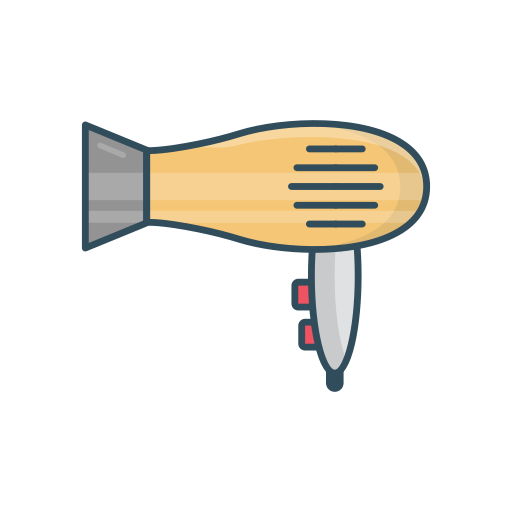 Blow dryer Vector Stall Lineal Color icon