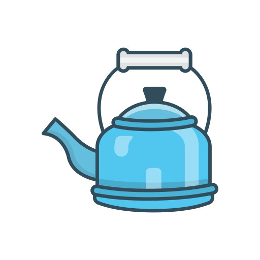Teapot Vector Stall Lineal Color icon