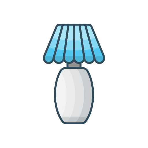 Lampshade Vector Stall Lineal Color icon