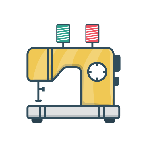 Sewing machine Vector Stall Lineal Color icon